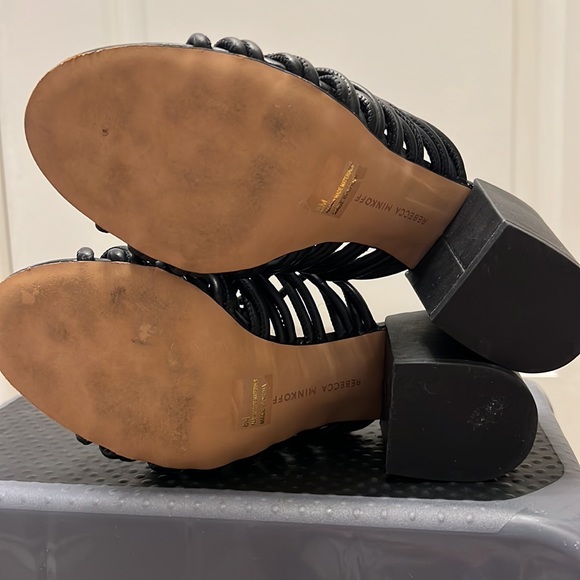 Rebecca Minkoff Black Sandals Size 8 - Picture 5 of 5